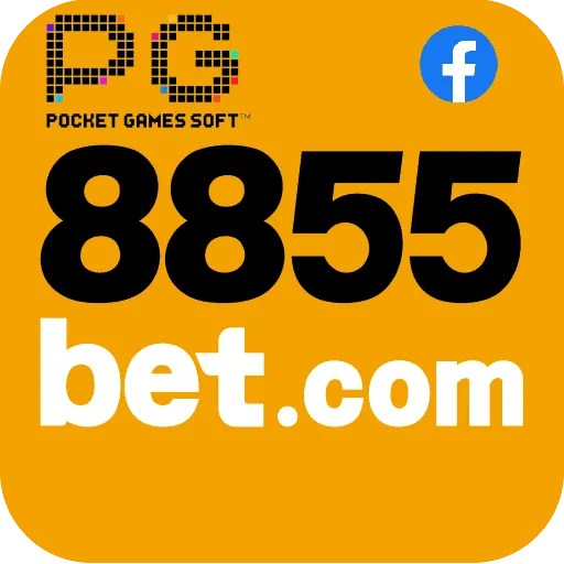 Imagem promovendo a página oficial da 8855bet no Facebook