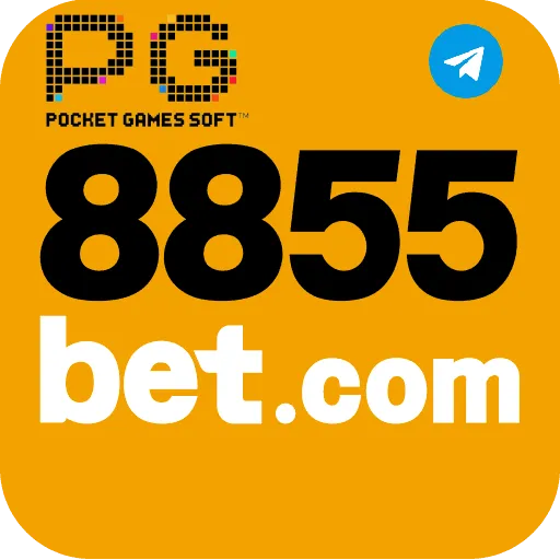 Imagem promovendo o canal oficial da 8855bet no Telegram
